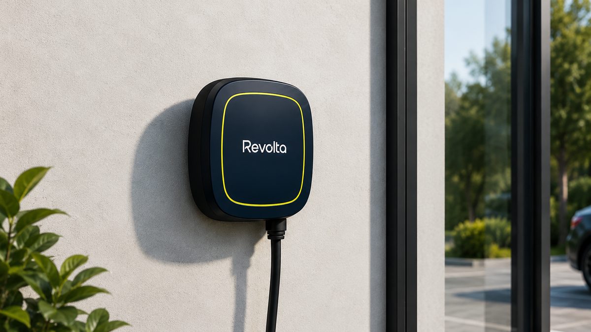 Punto de recarga Revolta con indicador lima